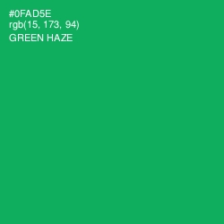 #0FAD5E - Green Haze Color Image